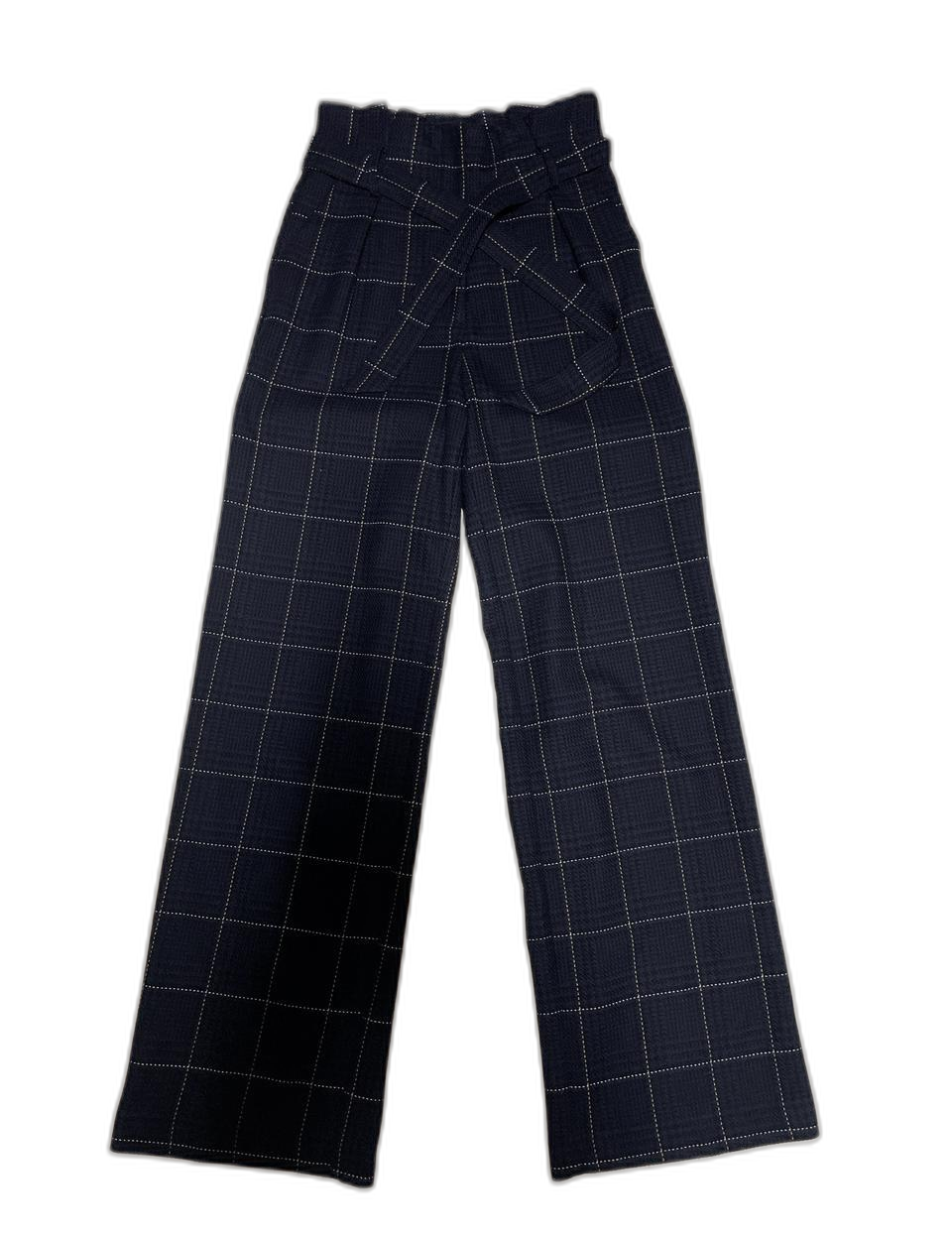 H&M 체크 벨트 와이드 팬츠 32 사이즈