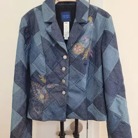 겐조진스 패치워크 자켓 36사이즈