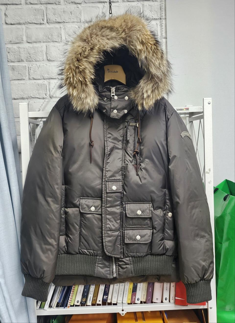 디스퀘어드2 패딩 95~날씬100 라쿤퍼 후드 남성패딩 XC90