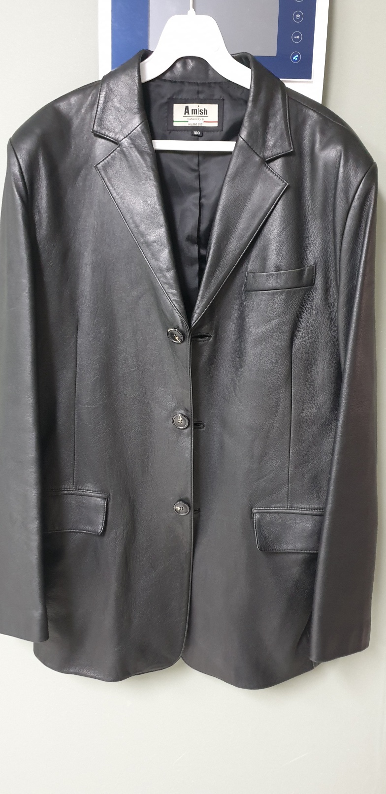 아미쉬 밀라노(정품) 양가죽자켓(최고급양피) 100호 광택손질완료!