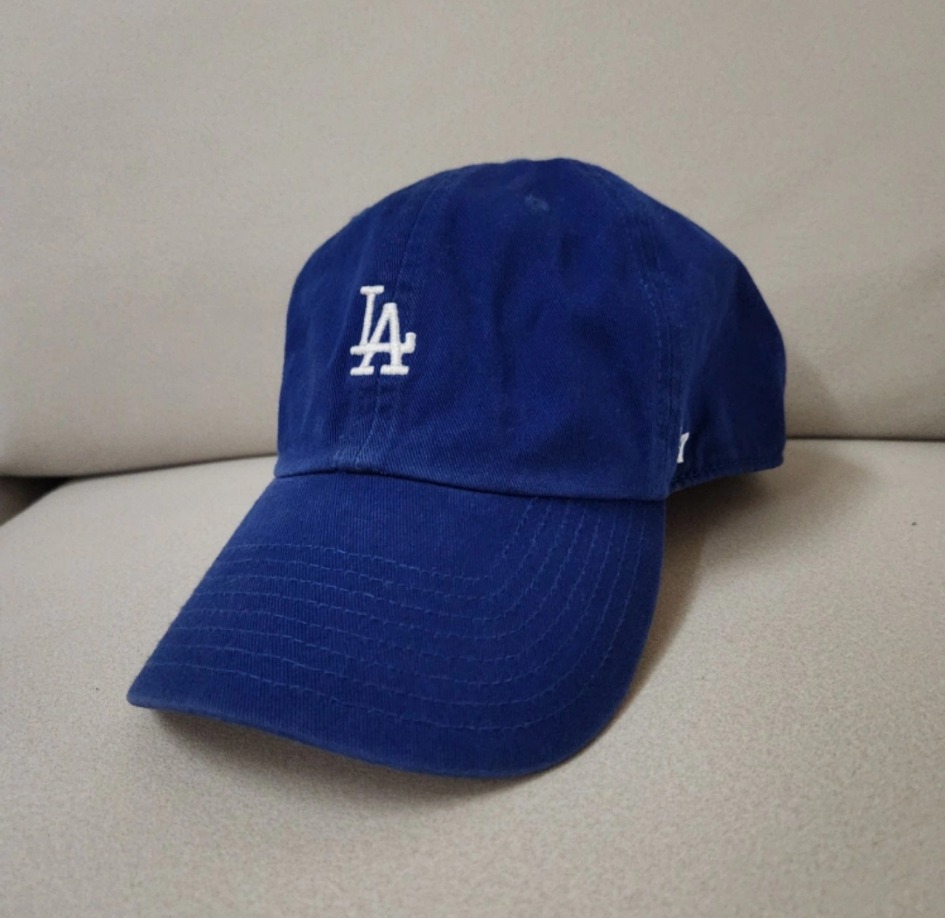 47브랜드 볼캡 LA스몰로고 블루,베이지 캡모자