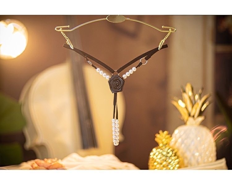 여성 진주끈 티팬티