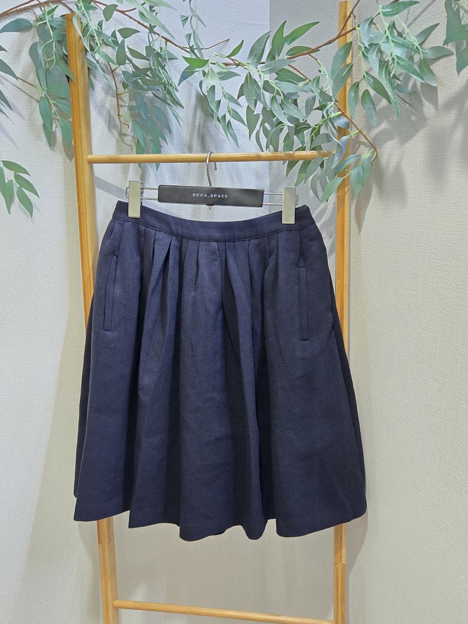 네이비 주름치마