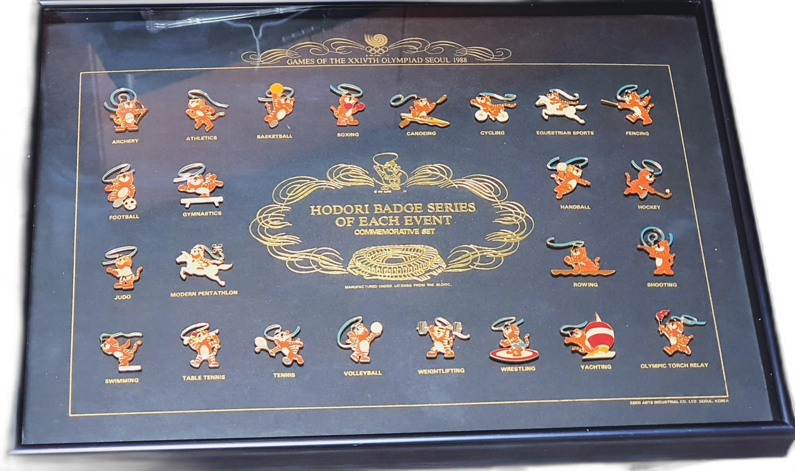 88서울올림픽 호돌이 경기종목뱃지 24종 세트 한정판