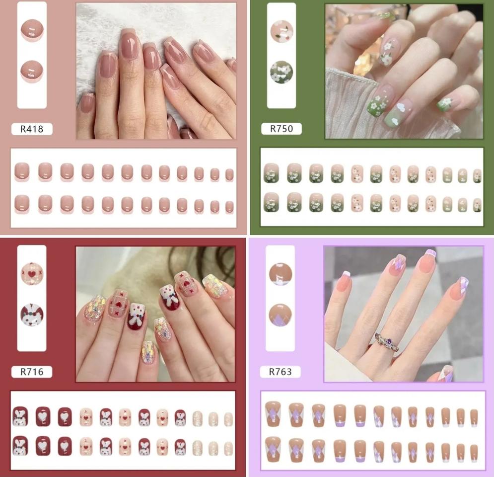 네일팁 인조손톱 일괄 4개 판매