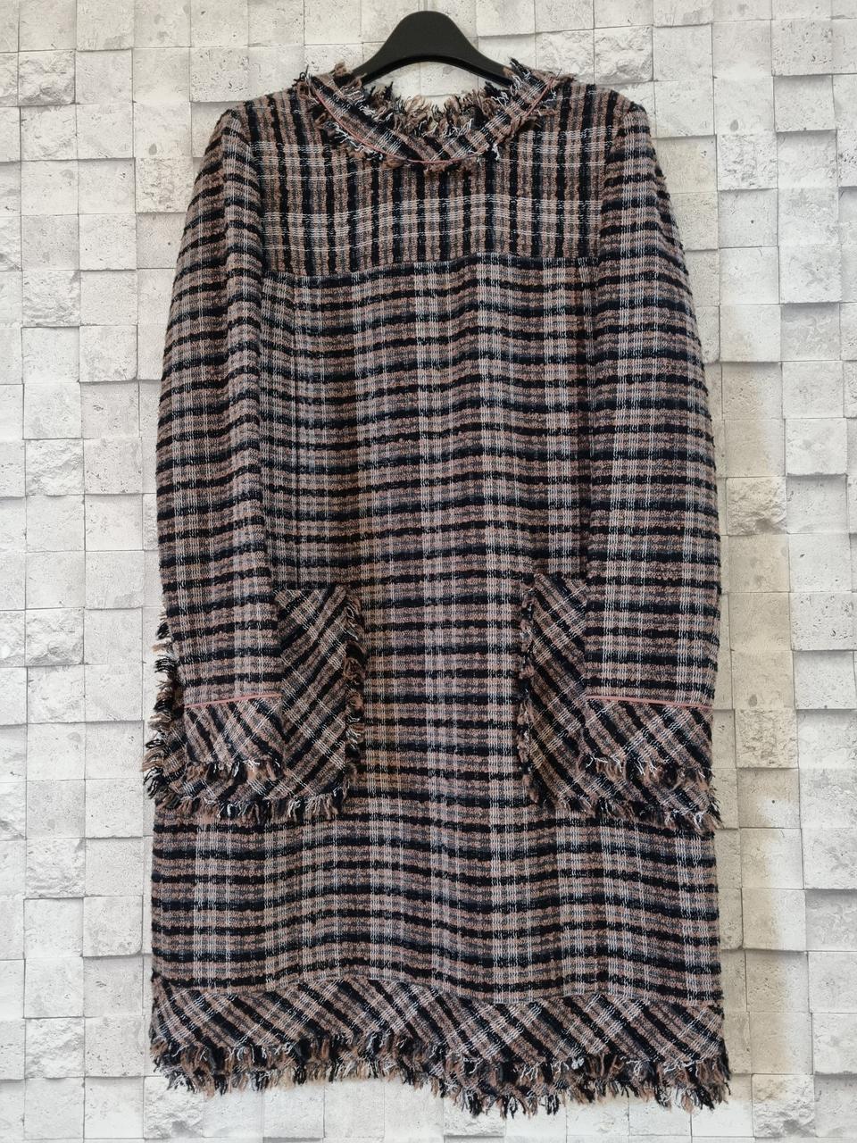 케네스 레이디 모함유 체크패턴 원피스