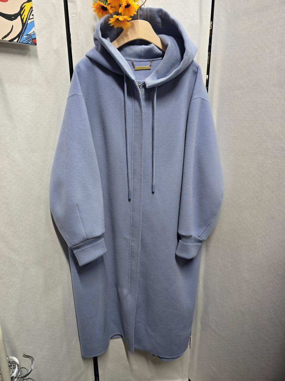 ❤시스템후드캐시미어롱코트