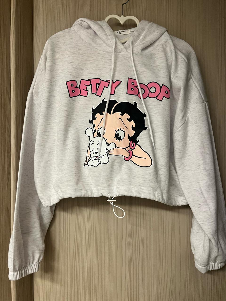 베티 기모 후드 티셔츠(새상품)