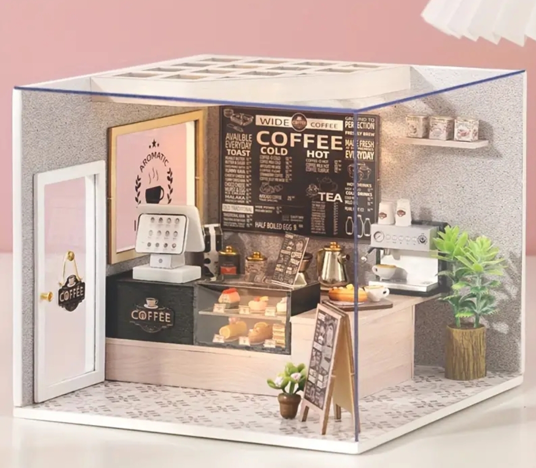 DIY키트 미니어쳐 하우스 커피숍 만들기 (새상품)