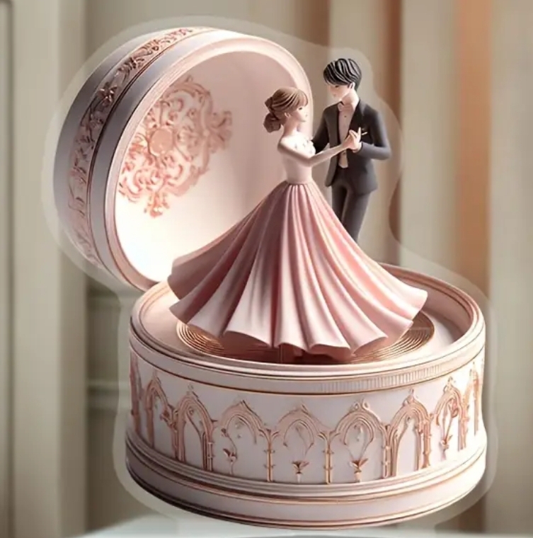 춤추는 커플 뮤직 박스 신혼부부 커플 오르골 (새상품)