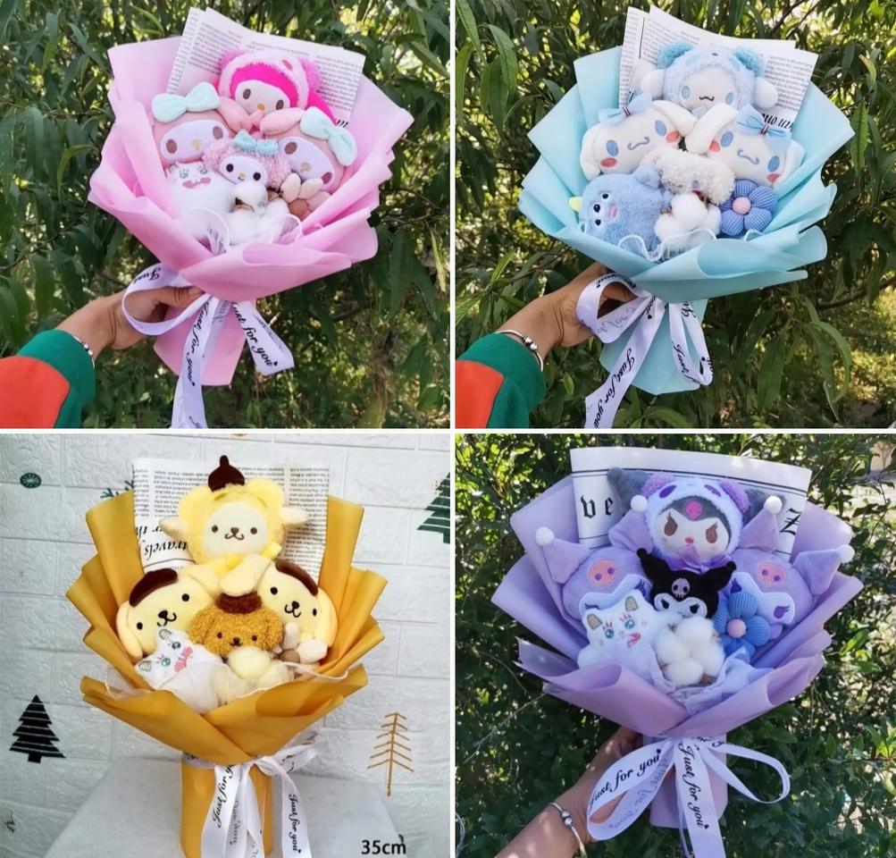 산리오 봉제 꽃다발 졸업식 입학식 선물 (새상품)