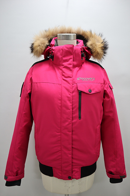 여성 디스커버리 후드 구스다운 점퍼 학생가능