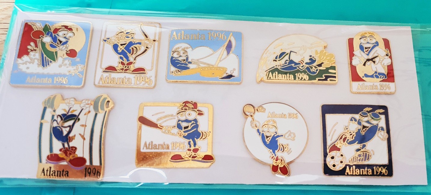 아틀란타올림픽 경기종목뱃지 9종 일괄분양