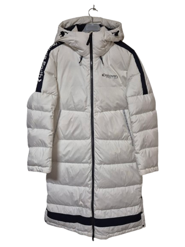 디스커버리 정품 벤처포스 오리털 여성 겨울용 여자후드덕다운롱패딩점퍼90