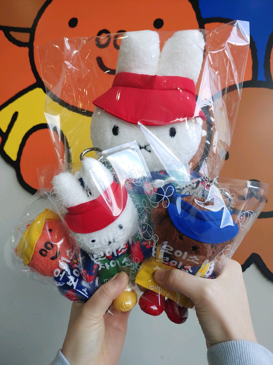 (한정판)부산 자갈치 에디션 미피 보리스 포피 키링 4종