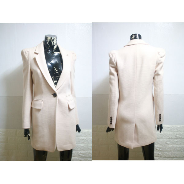 (44) 로엠 연살구 모직 코트 (사이즈 85 44)  