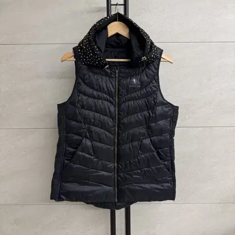 블랙야크 등산복 여성 패딩 후드 조끼 100사이즈