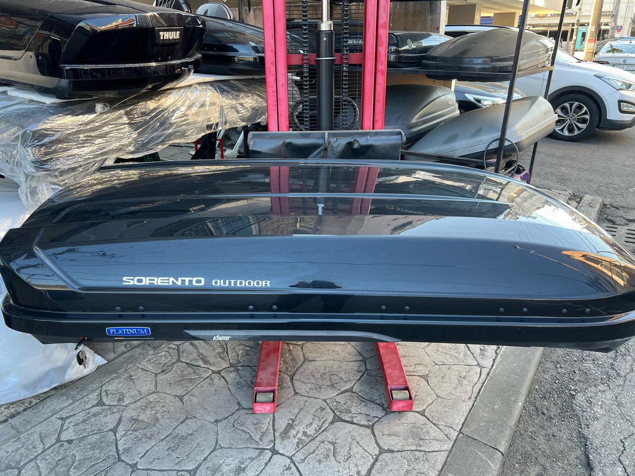 올뉴쏘렌토 코토 일체형 루프박스 중고 블랙