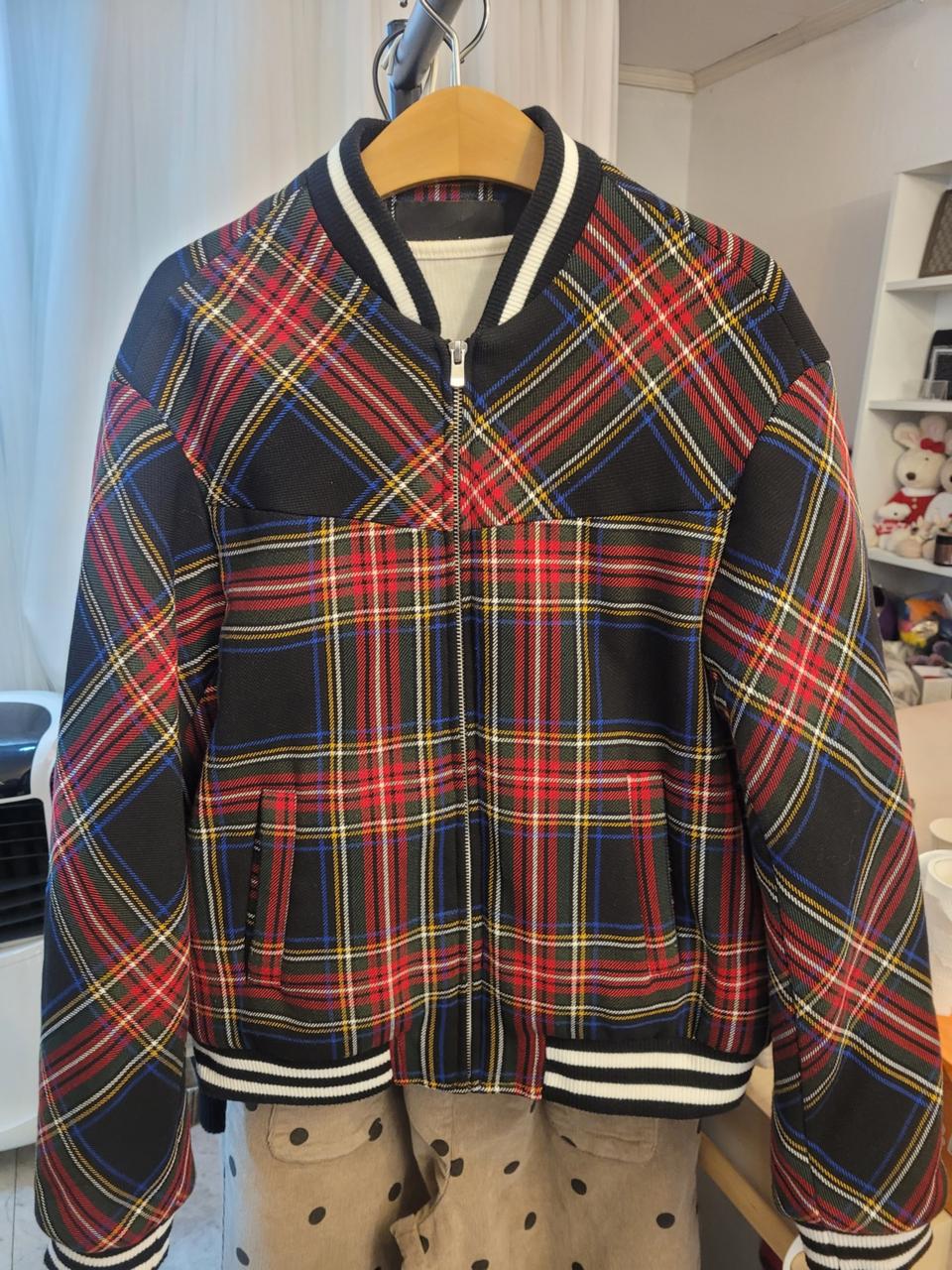 마쥬  체크 점퍼 38사이즈