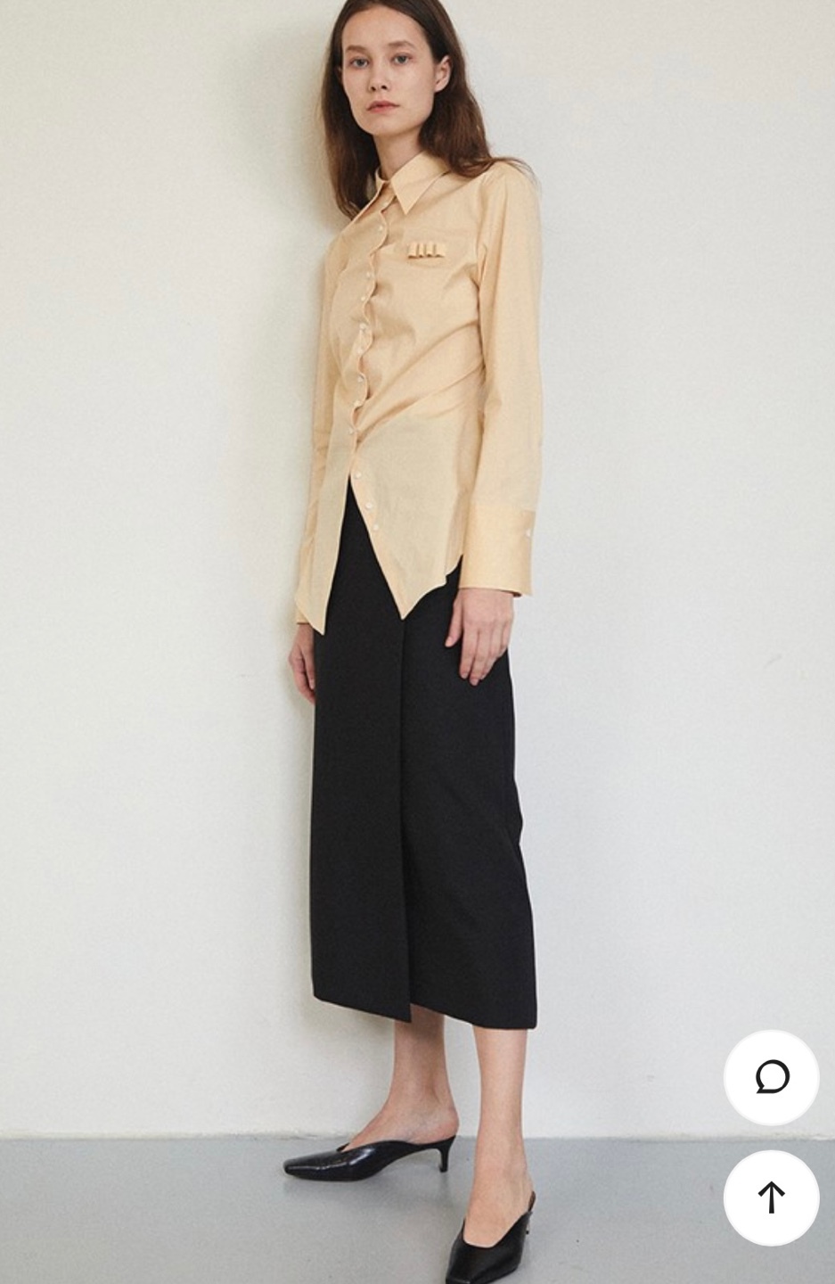 메종마레 블랙 미디 스커트