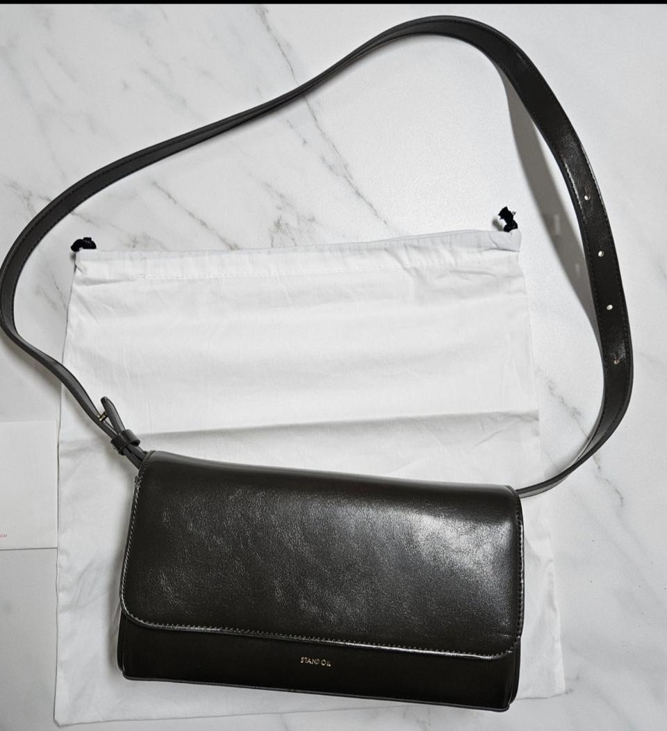 스탠드 오일 버터백 카키 거의 새상품