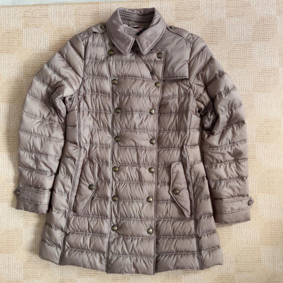 버버리 롱패딩 구스다운 미디움