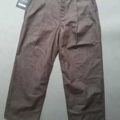 새제품 [34] 에이티식스로드 와이드 데님 브라운 팬츠 청바지