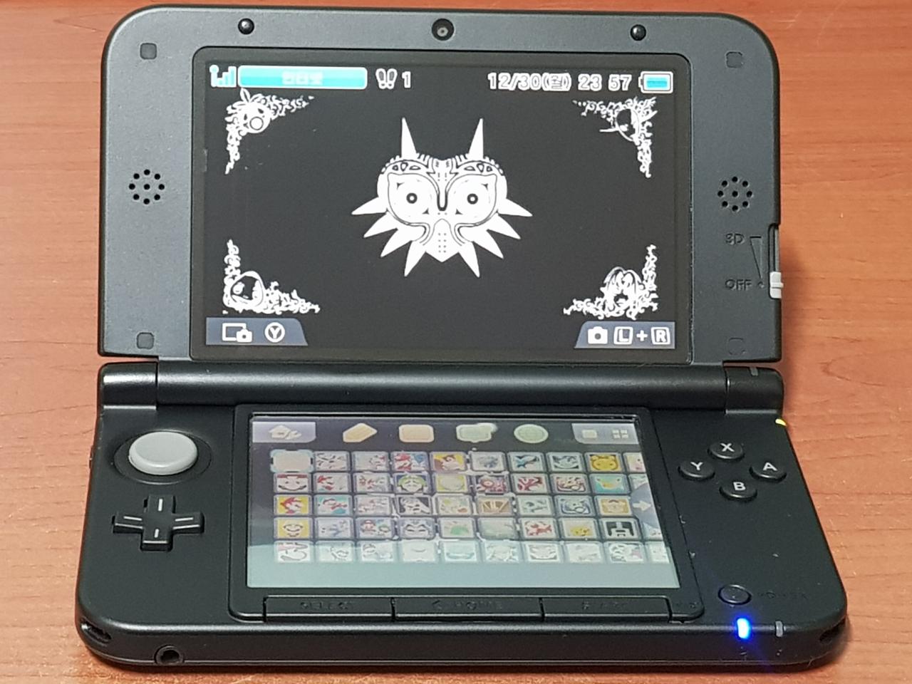 닌텐도 3DS LL 구큰다수 블랙 256G