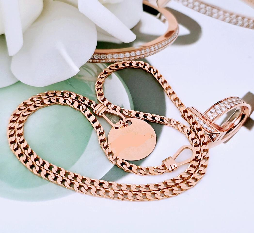 18k 양면 목걸이