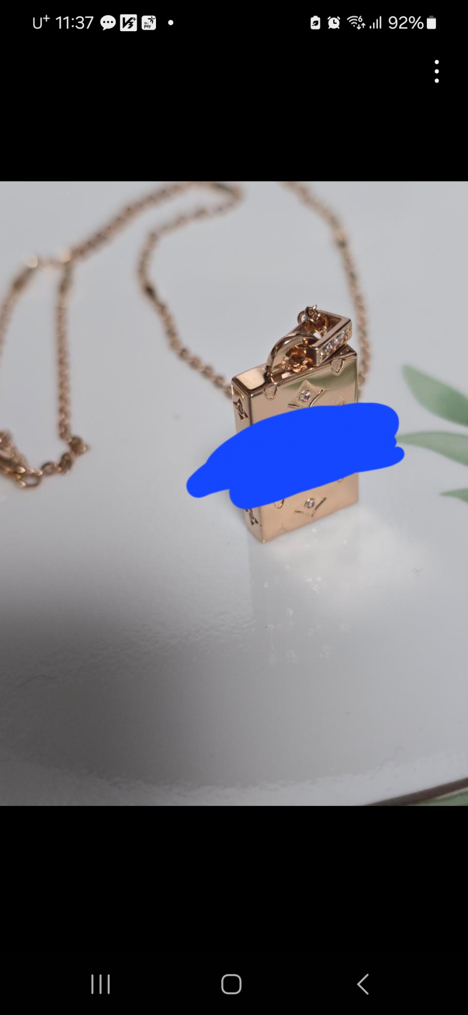 18k핑크골드목걸이