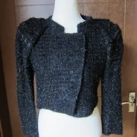 마인 트위드 크롭 자켓