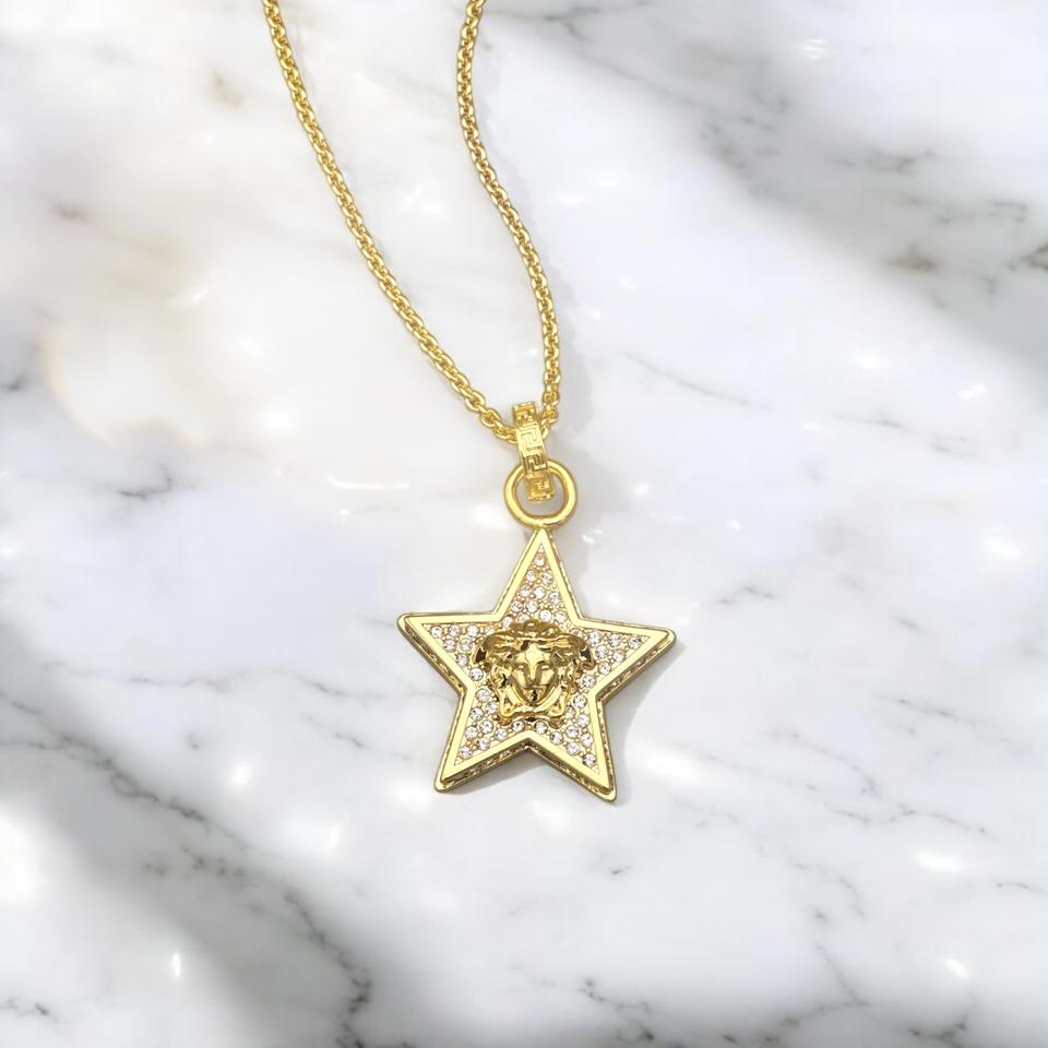 베르사체 크리스탈 갤럭시 목걸이