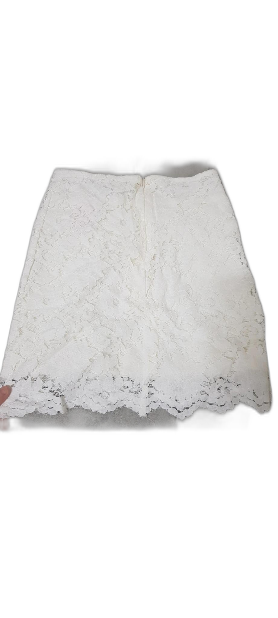 흰색 레이스치마 s