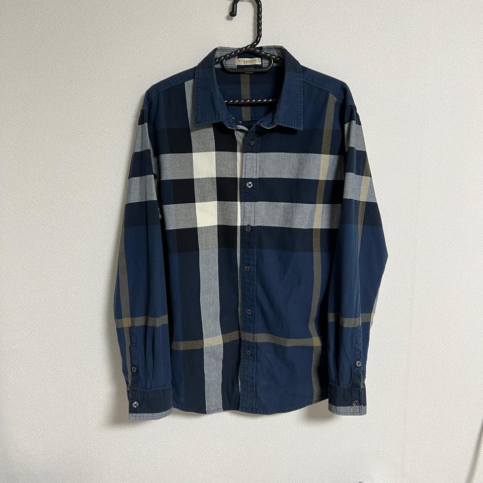 버버리 체크셔츠 남방 XL