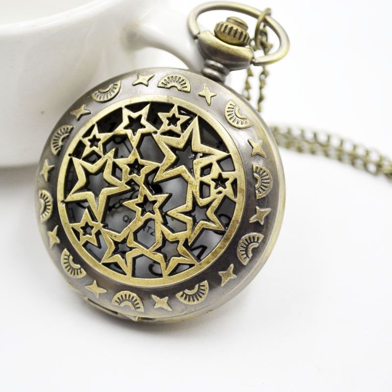 새 별 회중 시계 여행 기념품 쥬얼리 기념일 생일선물 관광 소장품 체인 