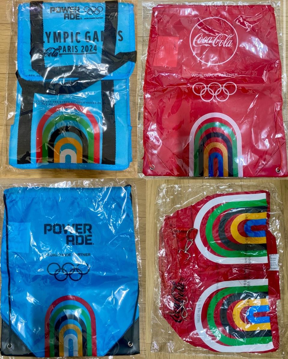 2024 파리올림픽 코카콜라 가방4종세트 팝니다