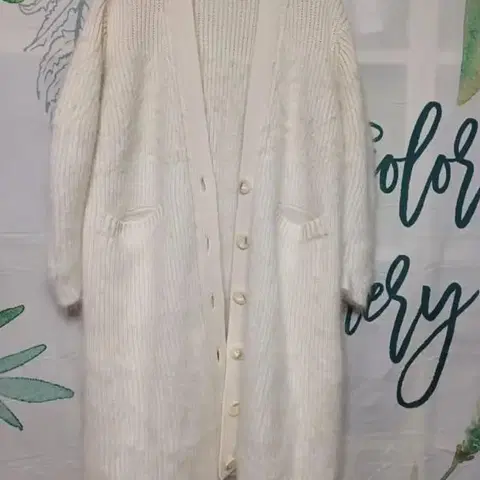 새상급/간절기 밍크 롱 오버핏 니트가디건 (빅사이즈) 77 88