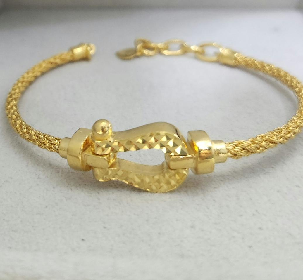 24k 순금 5돈 프레드 팔찌 + 18k 장식