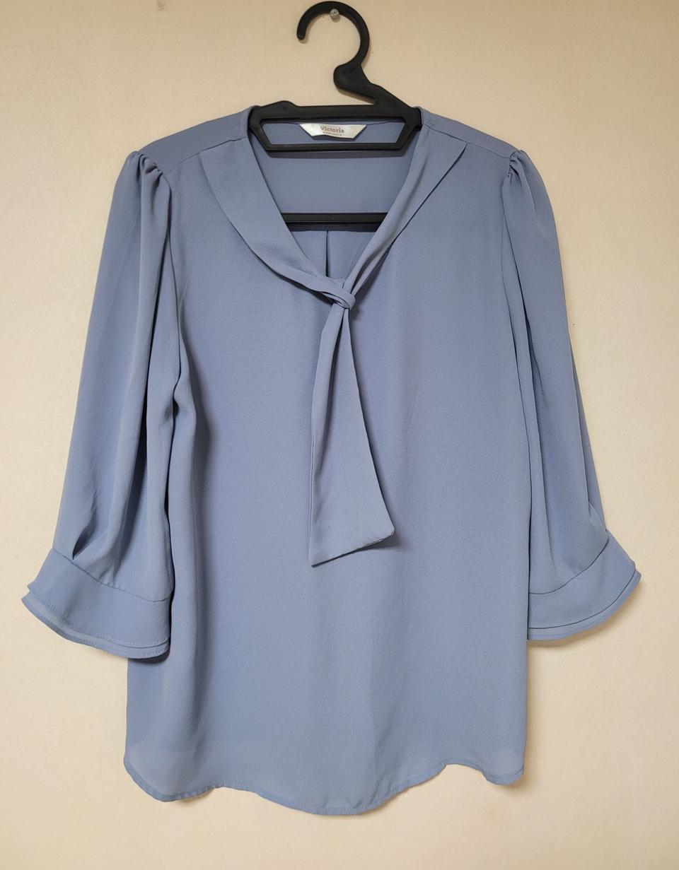 여름 정장 블라우스 셔츠 90 하늘색