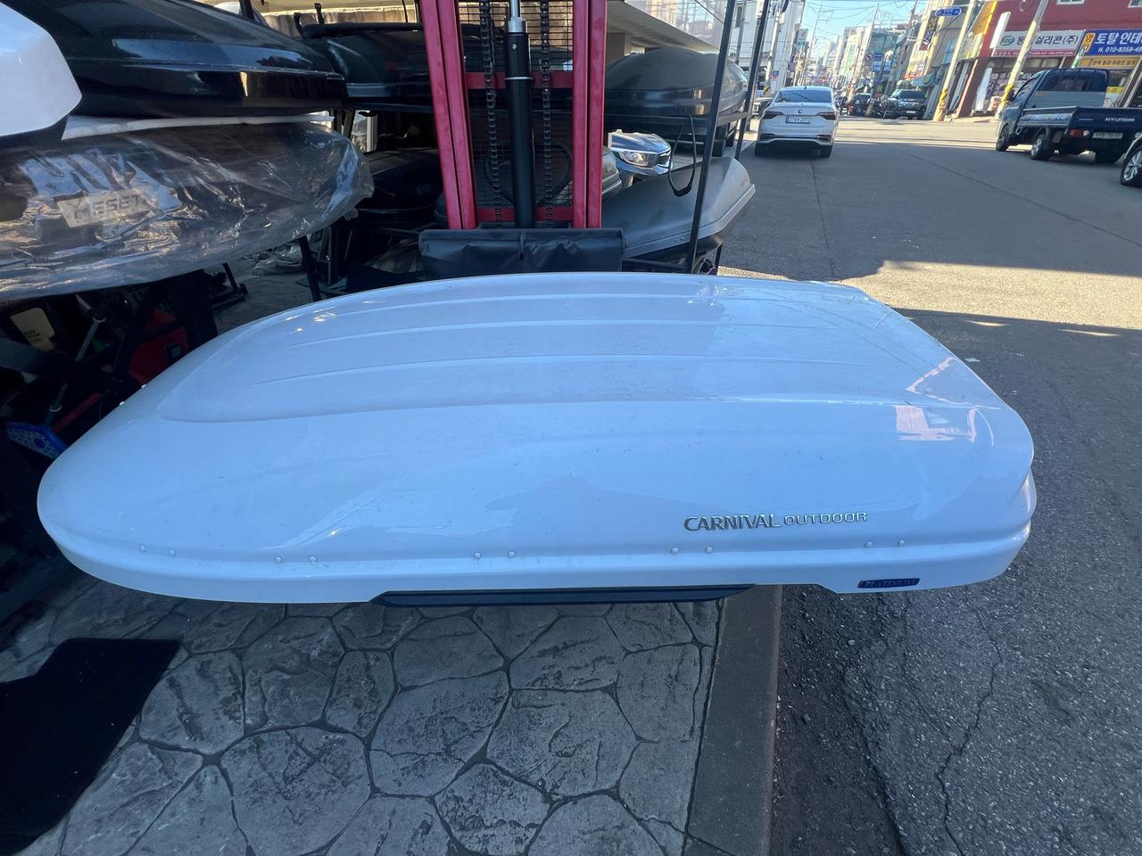 올뉴카니발 화이트 코토 일체형 루프박스 중고 판매