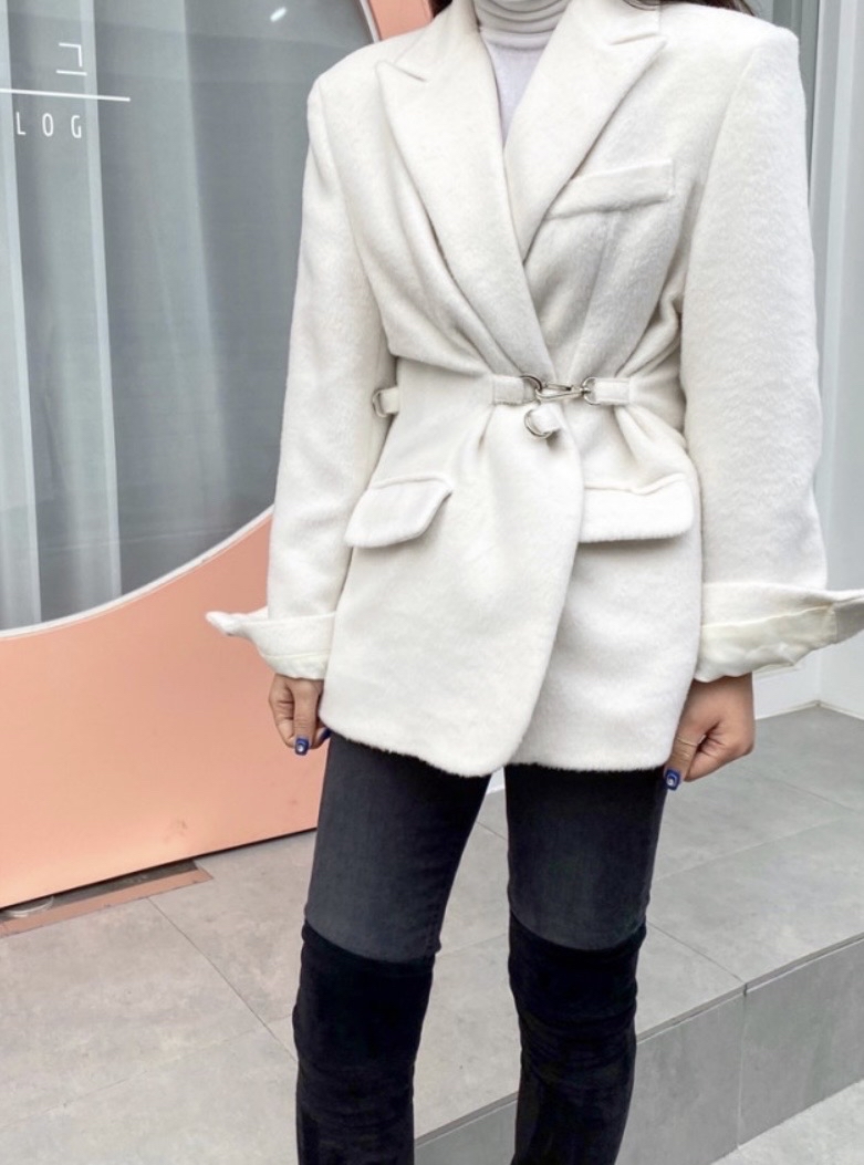 새상품 모헤어 누빔자켓