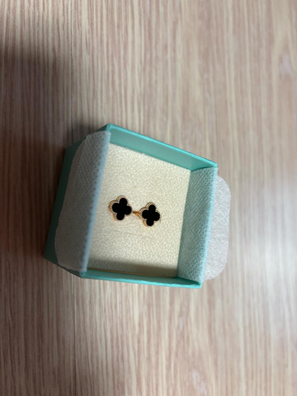 14k  네잎크로바 귀걸이