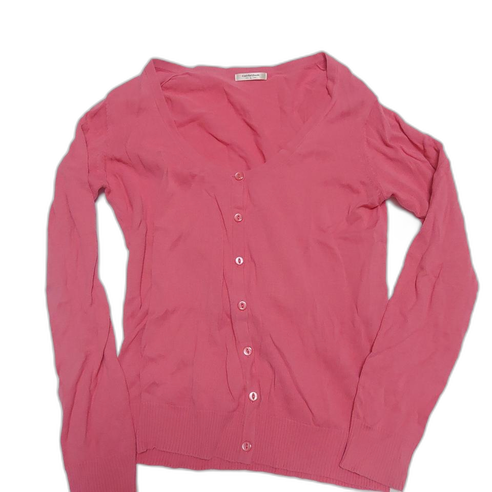 핫핑크 가디건
