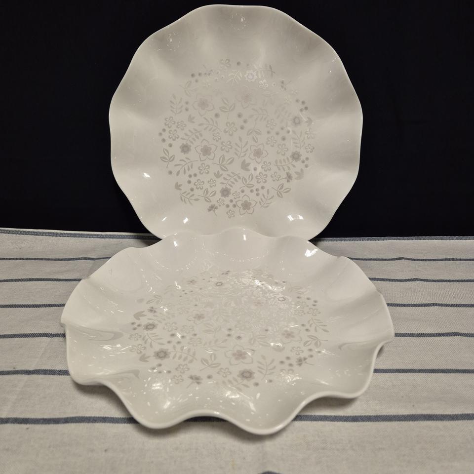 한국도자기 modem bride SAERA 러플접시 2장