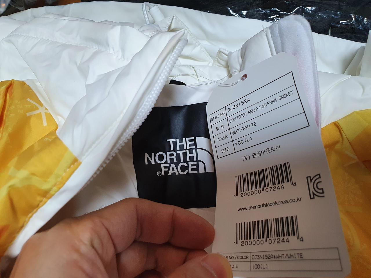 [정품]평창올림픽 노스페이스 패딩 상의100하의M Full셋트새것