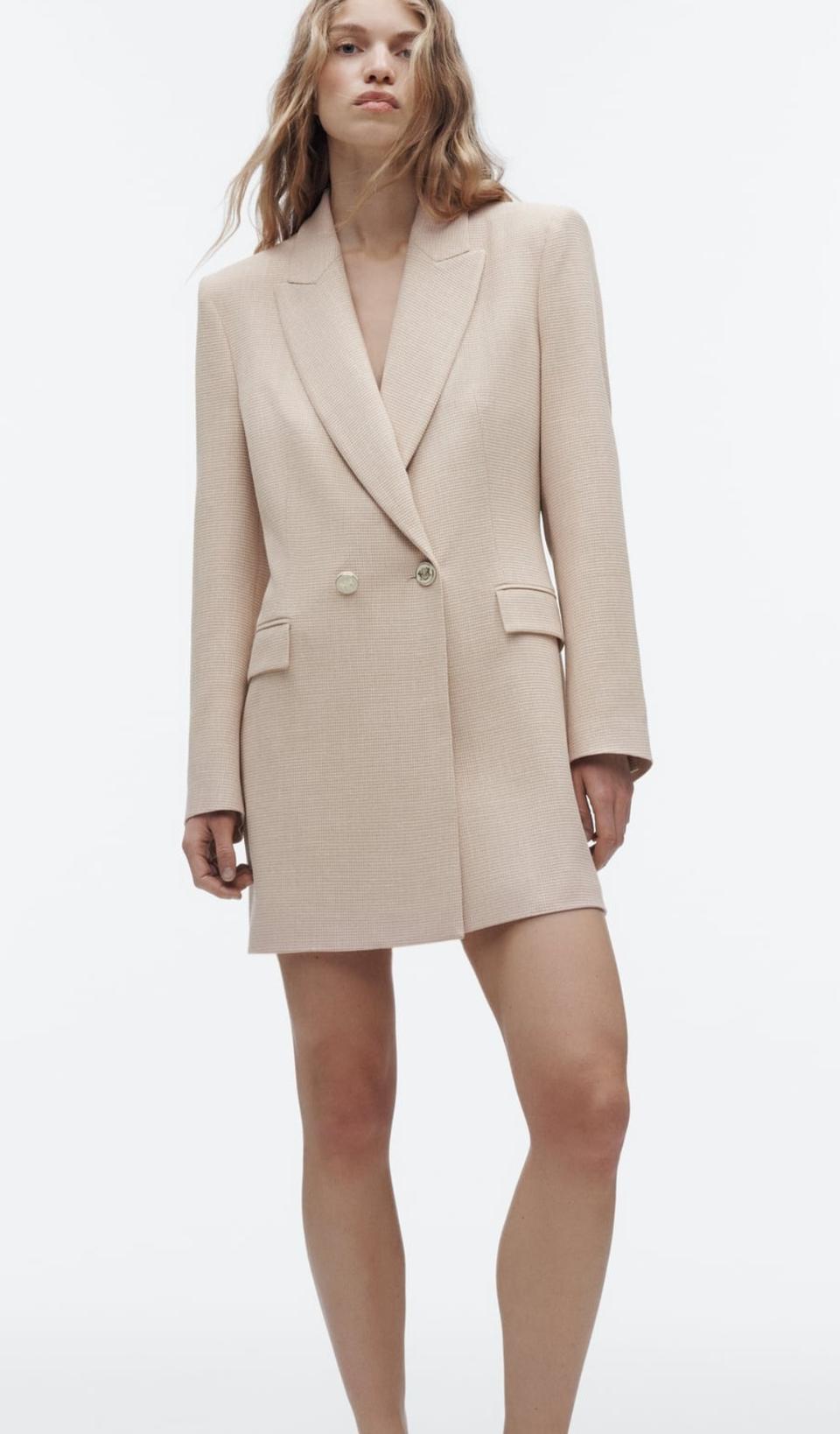 새상품) 자라 크로스 롱 블레이져