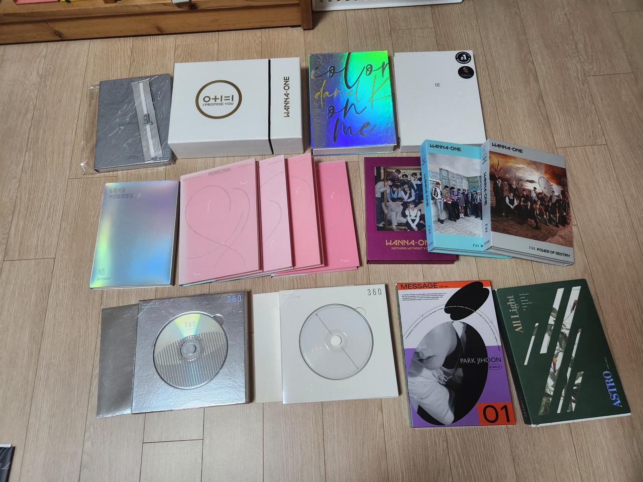 급처 방탄소년단 워너원 박지훈 옹성우 강다니엘 앨범 응원봉 비공굿 양도