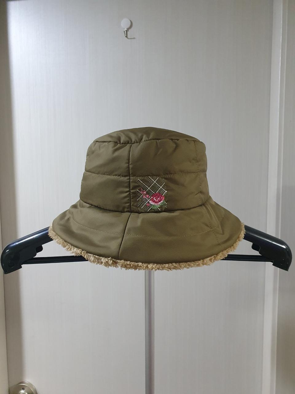 가와사키 마담로즈 자수퀼팅 벙거지 (새모자)