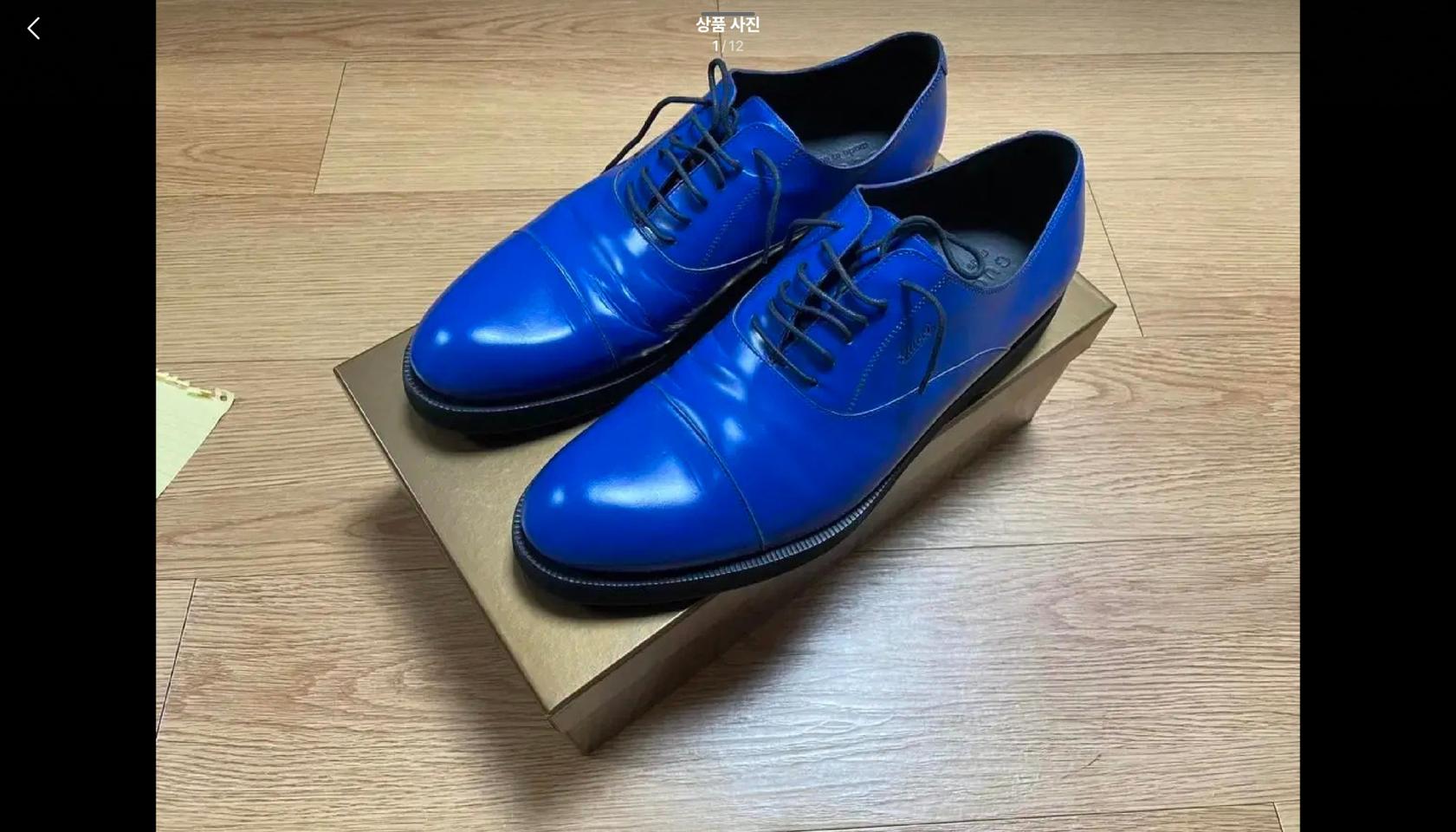 구찌 드레스 로퍼 블루