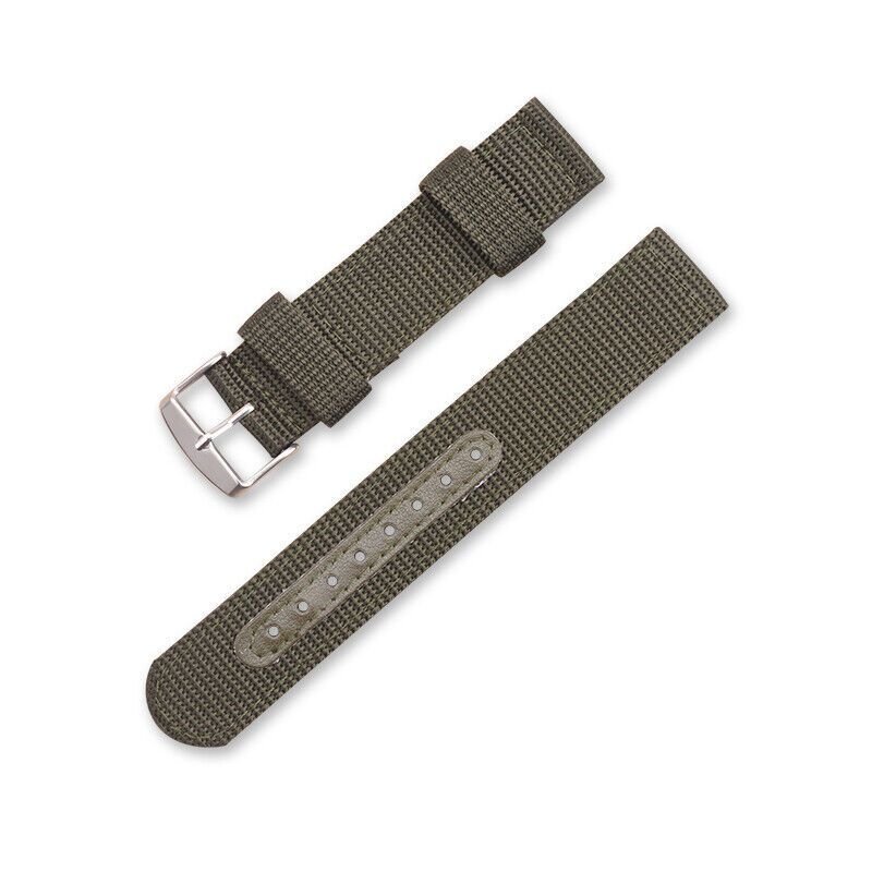 새 22mm 초록색 구멍 포인트 나일론 밴드 손목시계 버클